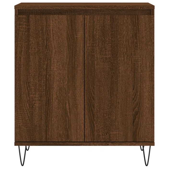 Buffet Chêne marron 60x35x70 cm Bois d'ingénierie - Photo n°5