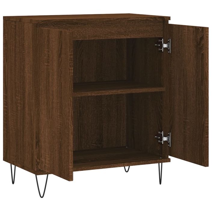 Buffet Chêne marron 60x35x70 cm Bois d'ingénierie - Photo n°6