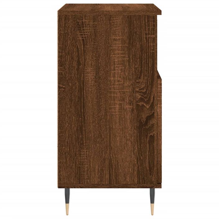 Buffet Chêne marron 60x35x70 cm Bois d'ingénierie - Photo n°7