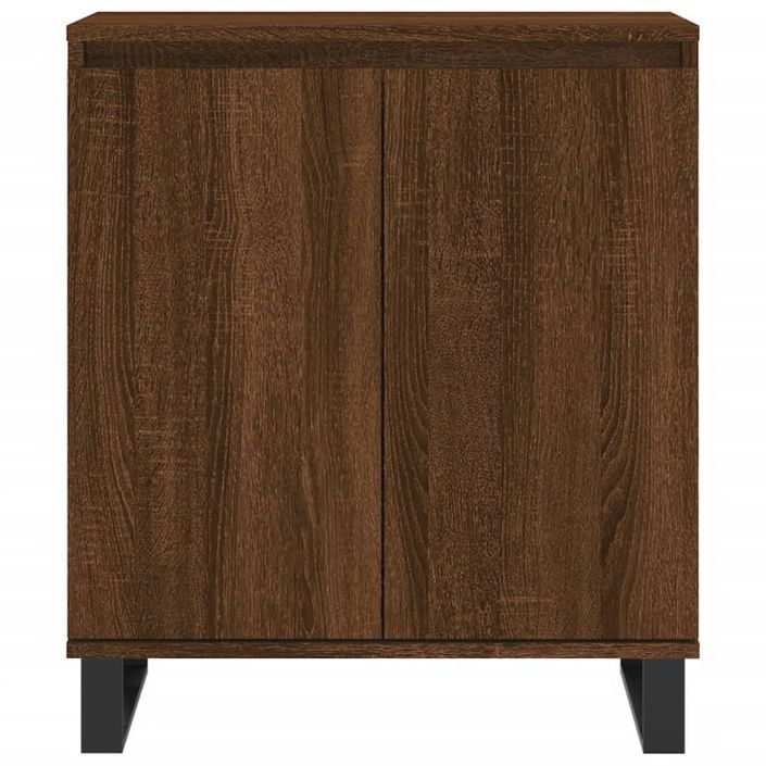 Buffet Chêne marron 60x35x70 cm Bois d'ingénierie - Photo n°5