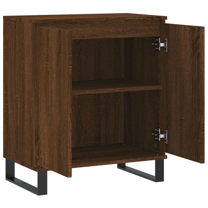 Buffet Chêne marron 60x35x70 cm Bois d'ingénierie - Photo n°6