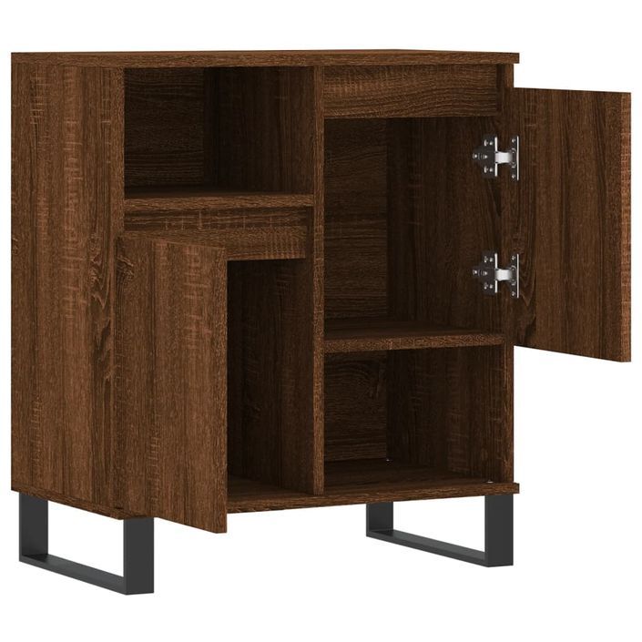 Buffet Chêne marron 60x35x70 cm Bois d'ingénierie - Photo n°6