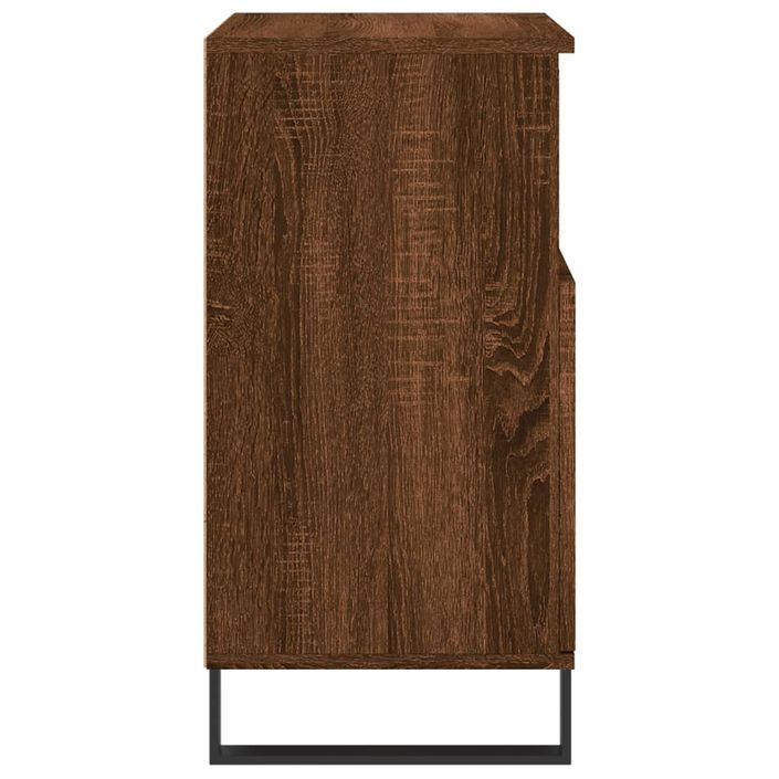 Buffet Chêne marron 60x35x70 cm Bois d'ingénierie - Photo n°7