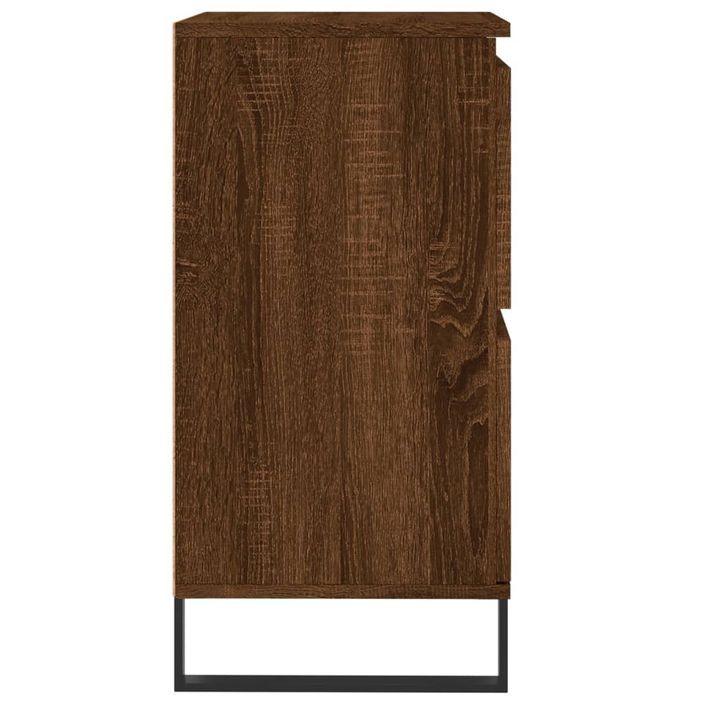 Buffet Chêne marron 60x35x70 cm Bois d'ingénierie - Photo n°7