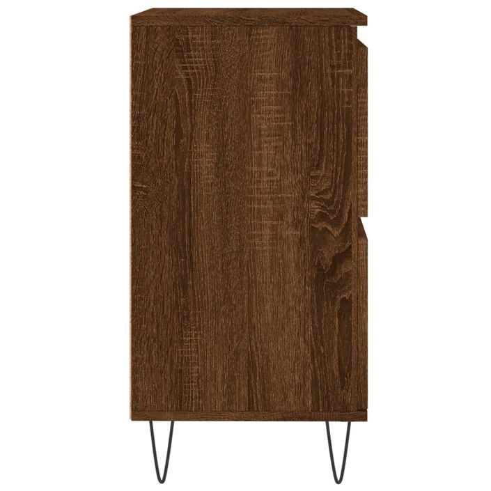 Buffet Chêne marron 60x35x70 cm Bois d'ingénierie - Photo n°7