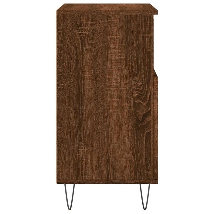 Buffet Chêne marron 60x35x70 cm Bois d'ingénierie - Photo n°7