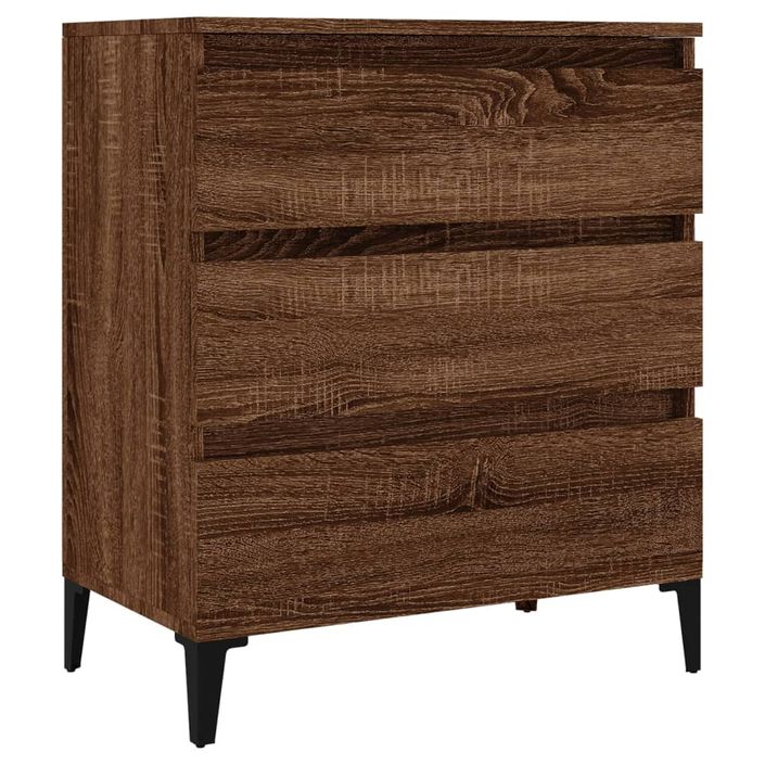 Buffet Chêne marron 60x35x70 cm Bois d'ingénierie - Photo n°1