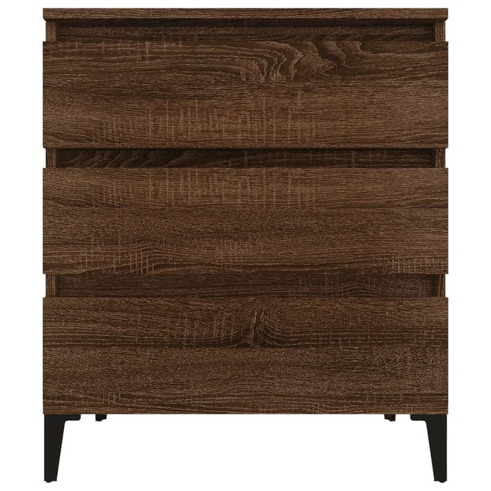 Buffet Chêne marron 60x35x70 cm Bois d'ingénierie - Photo n°5