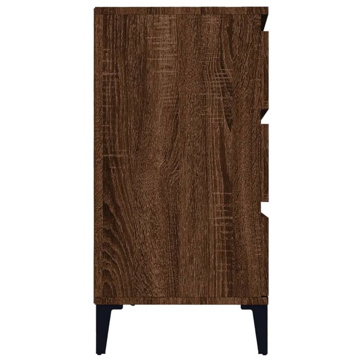 Buffet Chêne marron 60x35x70 cm Bois d'ingénierie - Photo n°6