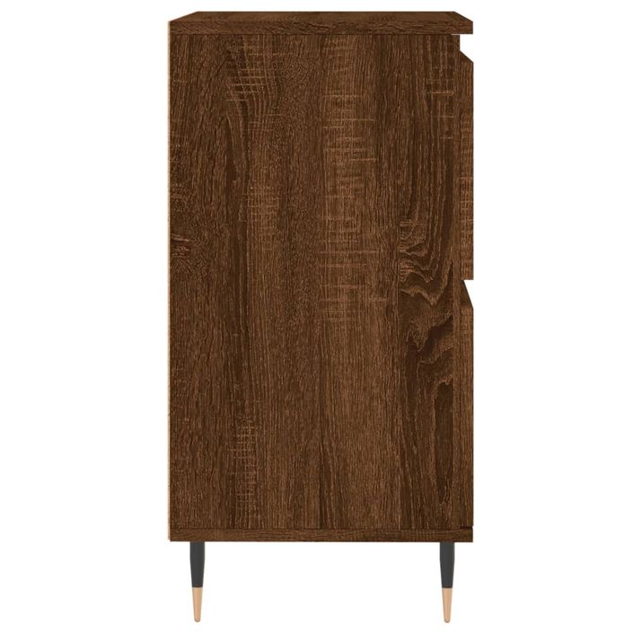 Buffet Chêne marron 60x35x70 cm Bois d'ingénierie - Photo n°7