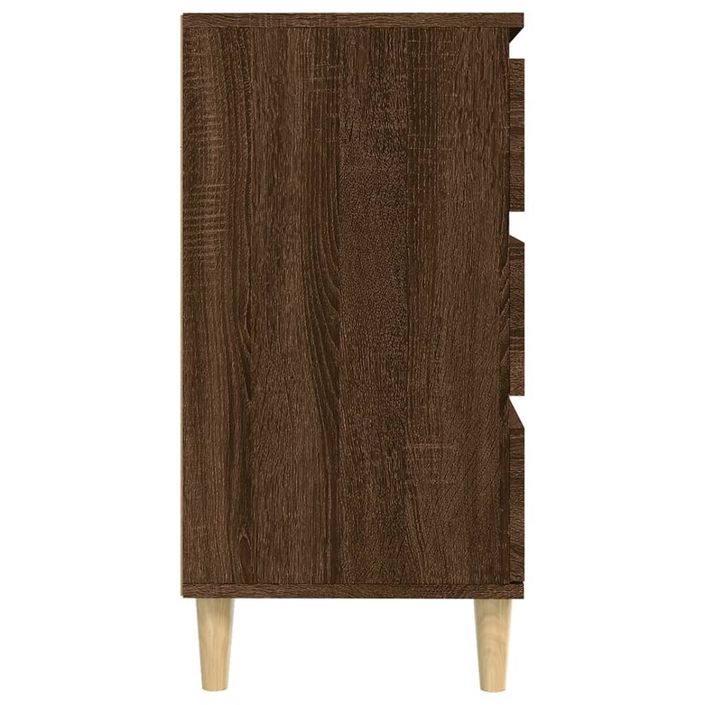 Buffet Chêne marron 60x35x70 cm Bois d'ingénierie - Photo n°8