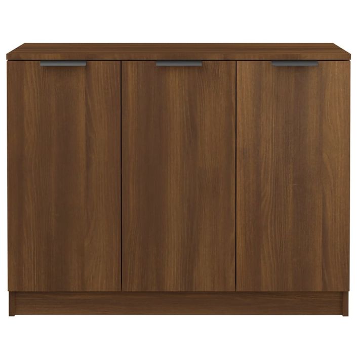 Buffet Chêne marron 90,5x30x70 cm Bois d'ingénierie - Photo n°5