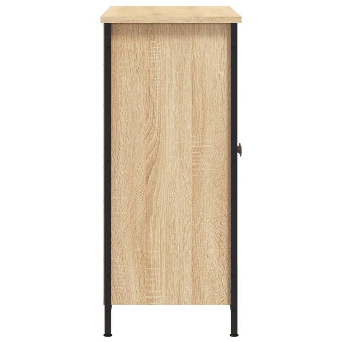 Buffet chêne sonoma 100x33x75 cm bois d'ingénierie - Photo n°7