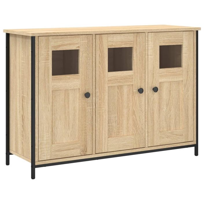 Buffet chêne sonoma 100x35x70 cm bois d'ingénierie - Photo n°1