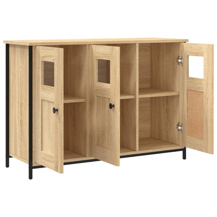 Buffet chêne sonoma 100x35x70 cm bois d'ingénierie - Photo n°5