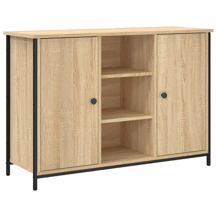 Buffet chêne sonoma 100x35x70 cm bois d'ingénierie - Photo n°1