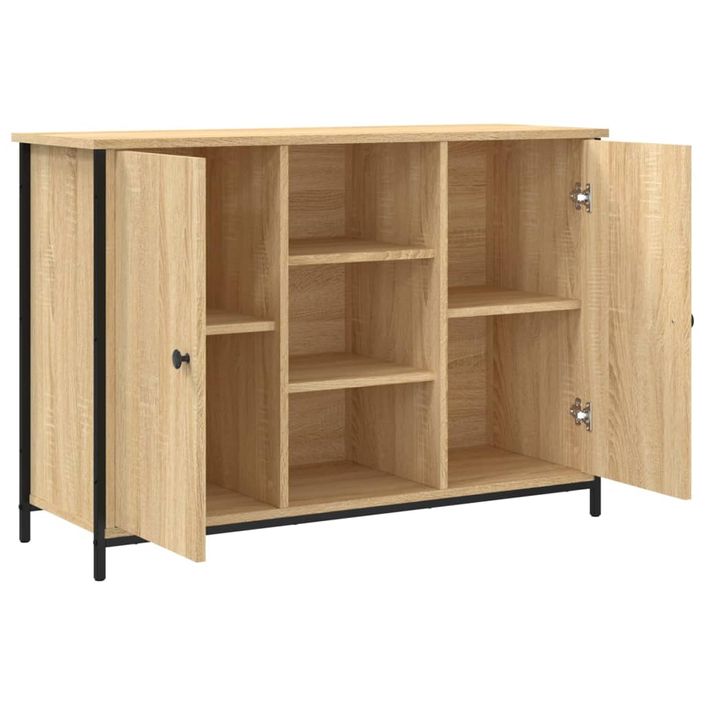 Buffet chêne sonoma 100x35x70 cm bois d'ingénierie - Photo n°5