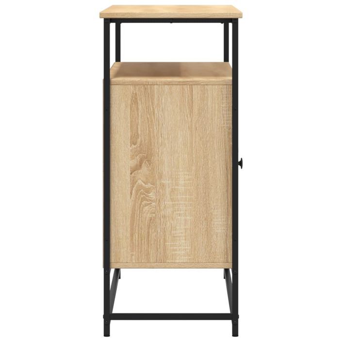 Buffet chêne sonoma 100x35x80 cm bois d'ingénierie - Photo n°7