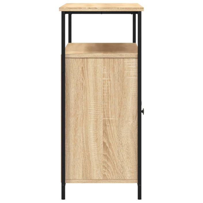 Buffet chêne sonoma 100x35x80 cm bois d'ingénierie - Photo n°7