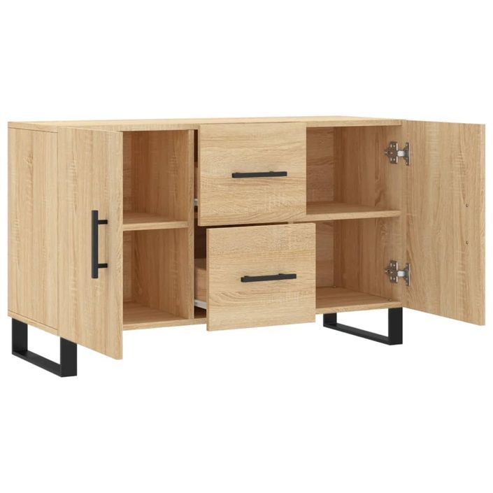 Buffet chêne sonoma 100x36x60 cm bois d'ingénierie - Photo n°5