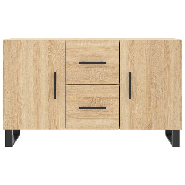 Buffet chêne sonoma 100x36x60 cm bois d'ingénierie - Photo n°6