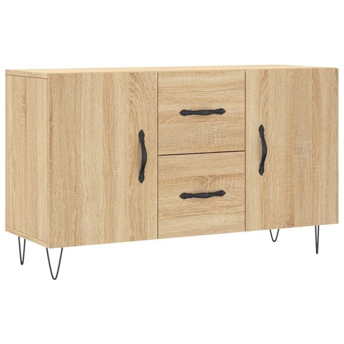 Buffet chêne sonoma 100x36x60 cm bois d'ingénierie - Photo n°1