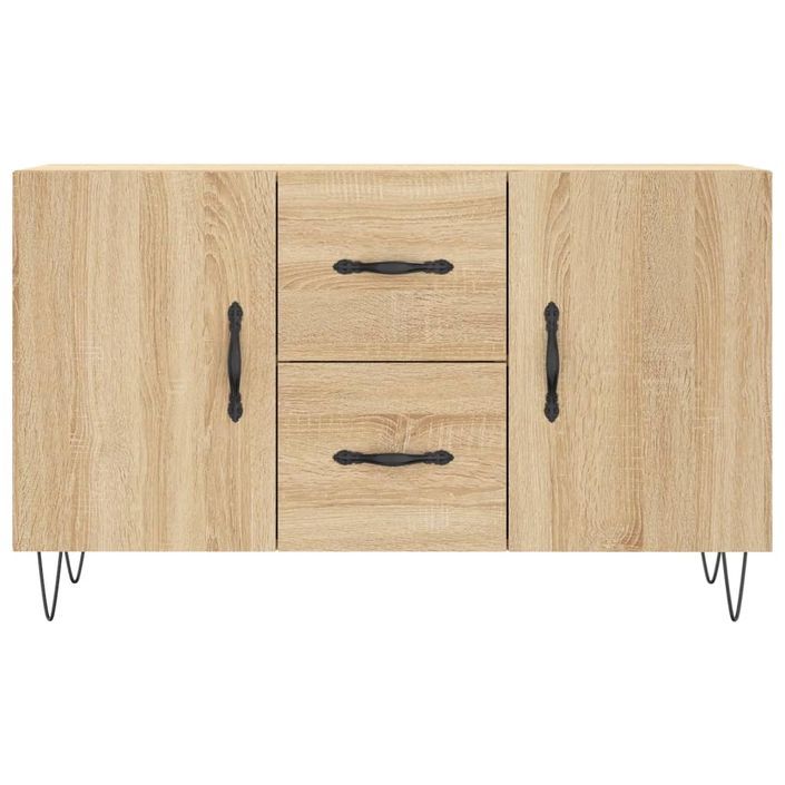 Buffet chêne sonoma 100x36x60 cm bois d'ingénierie - Photo n°6