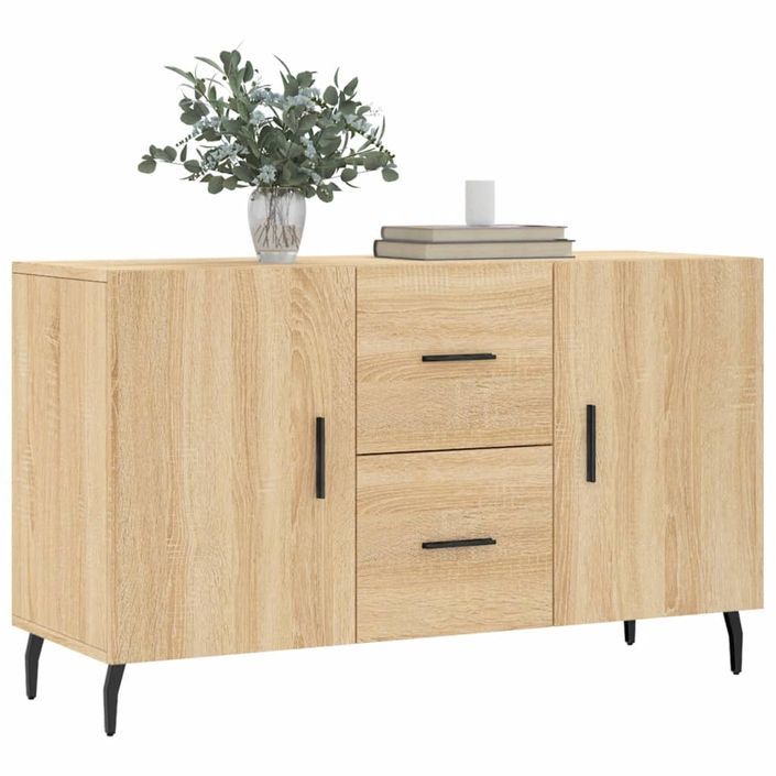 Buffet chêne sonoma 100x36x60 cm bois d'ingénierie - Photo n°3