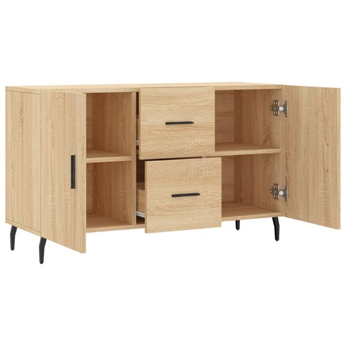 Buffet chêne sonoma 100x36x60 cm bois d'ingénierie - Photo n°5