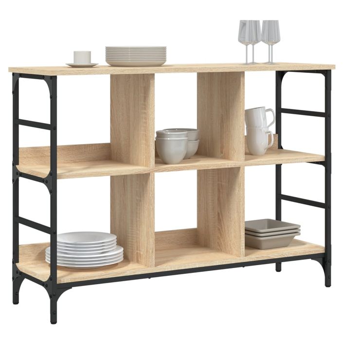 Buffet chêne sonoma 102x32x73,5 cm bois d'ingénierie - Photo n°3