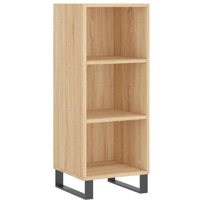 Buffet chêne sonoma 34,5x32,5x90 cm bois d'ingénierie - Photo n°1