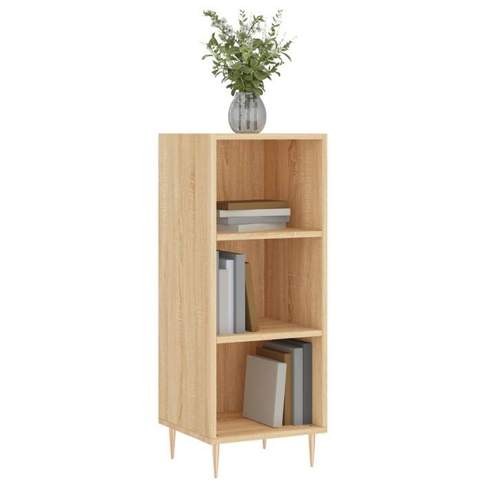 Buffet chêne sonoma 34,5x32,5x90 cm bois d'ingénierie - Photo n°3