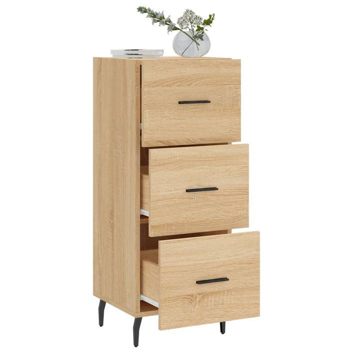 Buffet Chêne sonoma 34,5x34x90 cm Bois d'ingénierie - Photo n°4