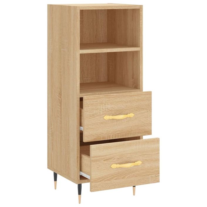 Buffet Chêne sonoma 34,5x34x90 cm Bois d'ingénierie - Photo n°5