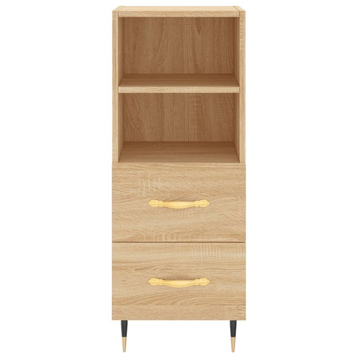 Buffet Chêne sonoma 34,5x34x90 cm Bois d'ingénierie - Photo n°6