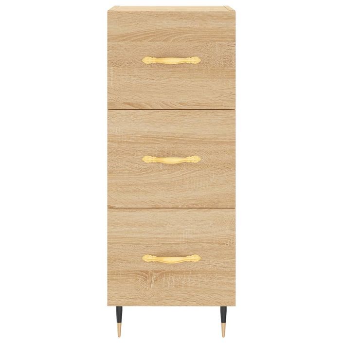 Buffet Chêne sonoma 34,5x34x90 cm Bois d'ingénierie - Photo n°6