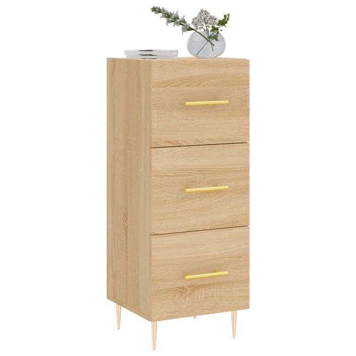 Buffet Chêne sonoma 34,5x34x90 cm Bois d'ingénierie - Photo n°3