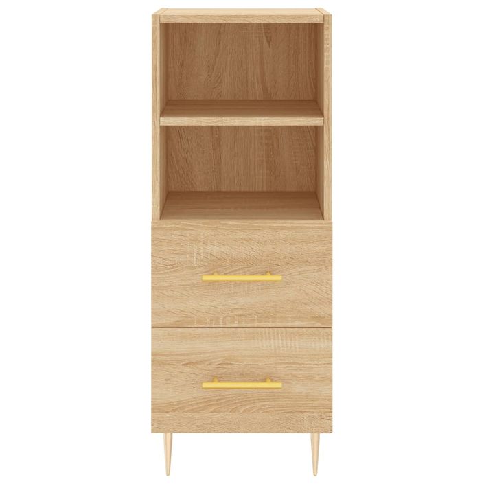 Buffet Chêne sonoma 34,5x34x90 cm Bois d'ingénierie - Photo n°6