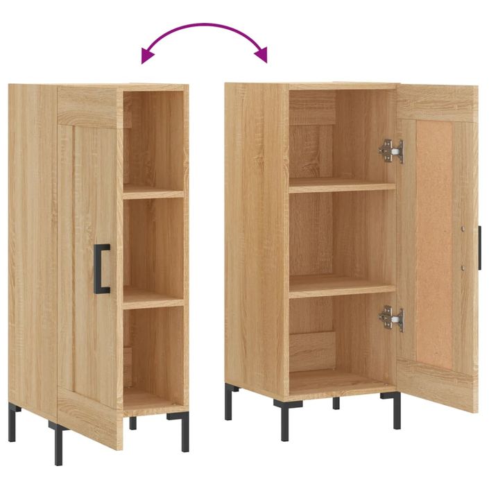 Buffet Chêne sonoma 34,5x34x90 cm Bois d'ingénierie - Photo n°9