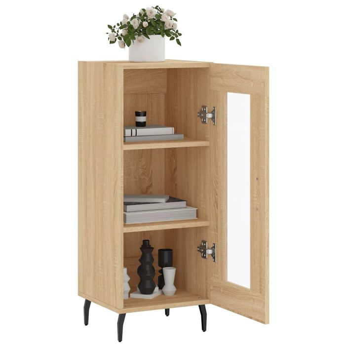 Buffet Chêne sonoma 34,5x34x90 cm Bois d'ingénierie - Photo n°4