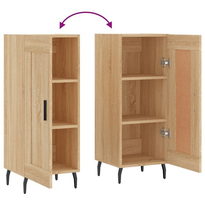 Buffet Chêne sonoma 34,5x34x90 cm Bois d'ingénierie - Photo n°9