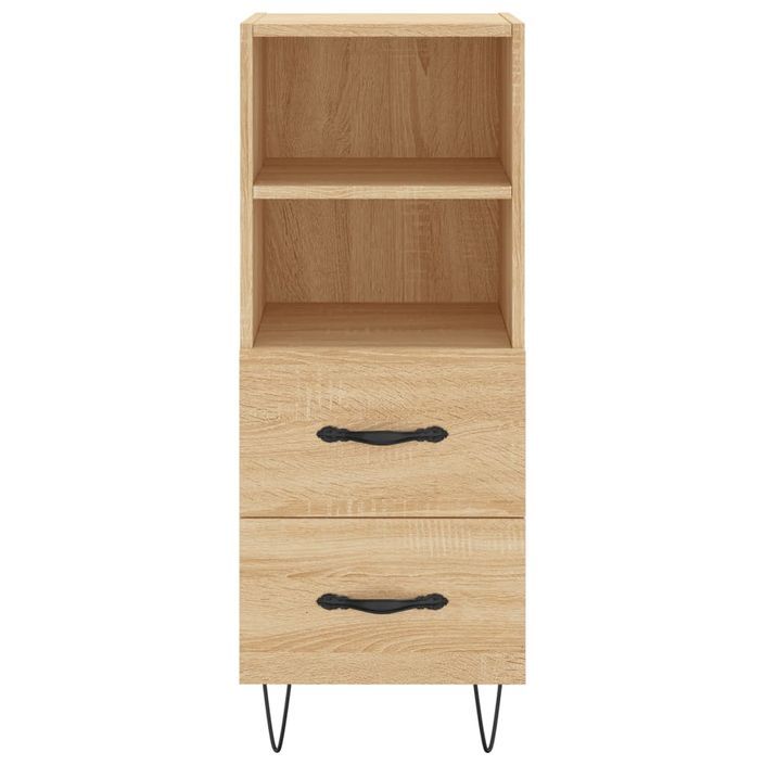 Buffet Chêne sonoma 34,5x34x90 cm Bois d'ingénierie - Photo n°6