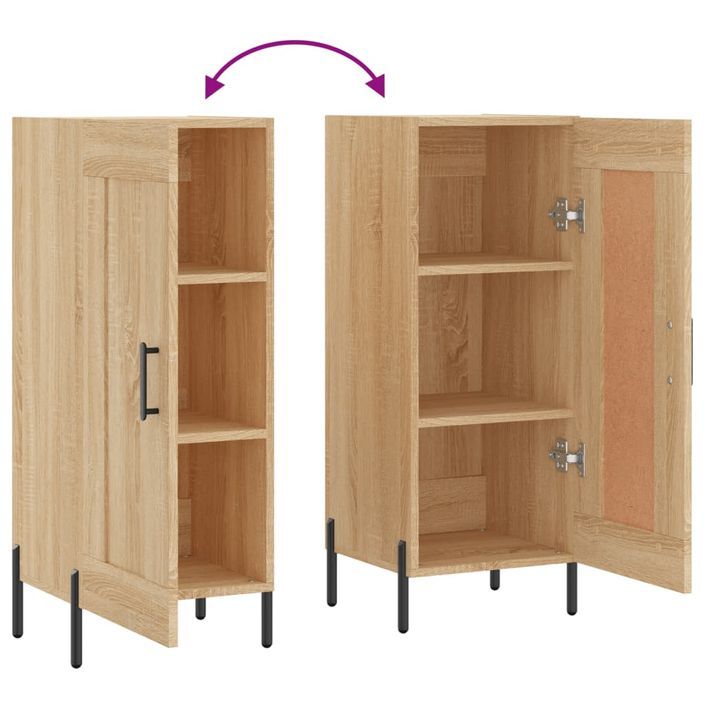 Buffet Chêne sonoma 34,5x34x90 cm Bois d'ingénierie - Photo n°9