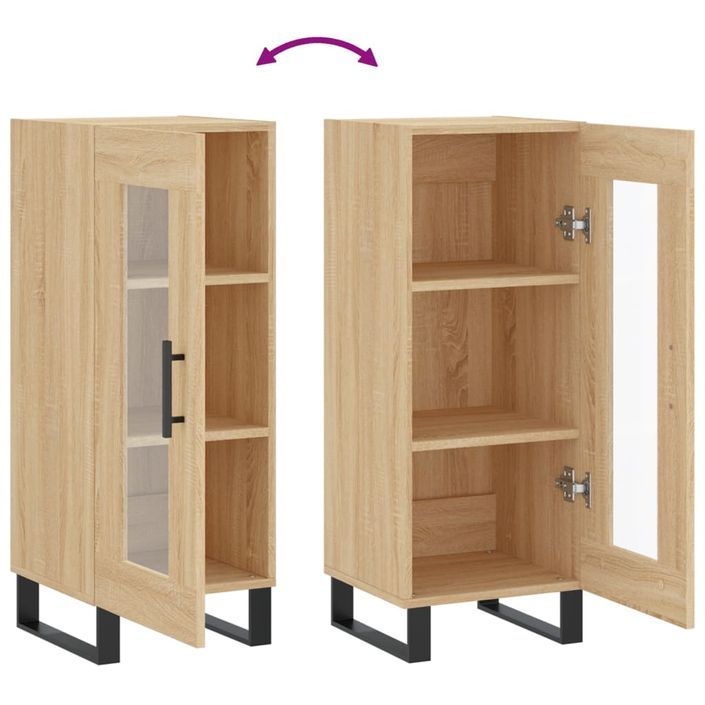 Buffet Chêne sonoma 34,5x34x90 cm Bois d'ingénierie - Photo n°9