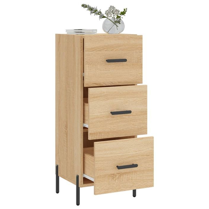 Buffet Chêne sonoma 34,5x34x90 cm Bois d'ingénierie - Photo n°4