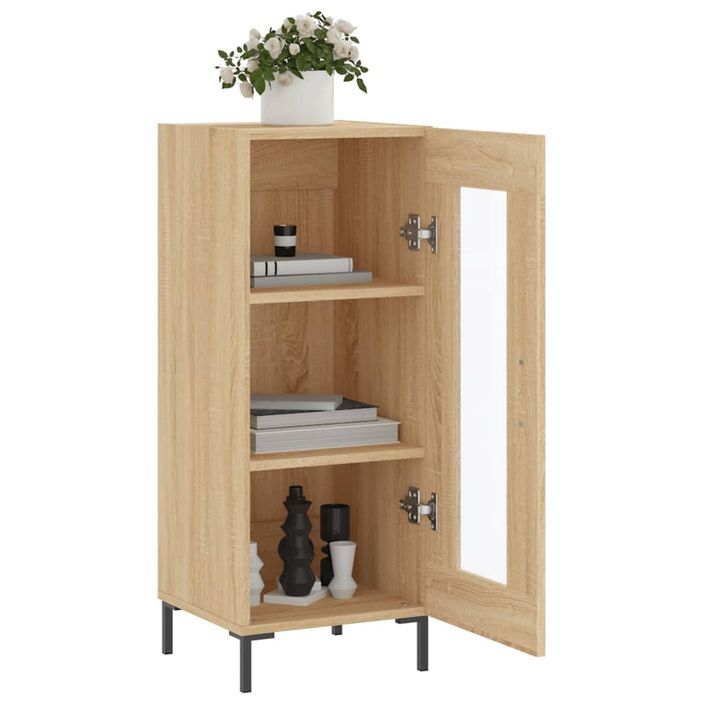 Buffet Chêne sonoma 34,5x34x90 cm Bois d'ingénierie - Photo n°4