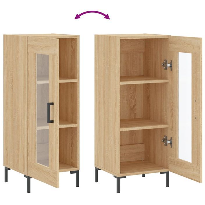 Buffet Chêne sonoma 34,5x34x90 cm Bois d'ingénierie - Photo n°9