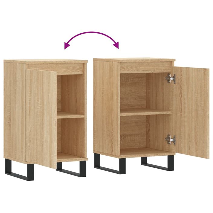 Buffet chêne sonoma 40x35x70 cm bois d'ingénierie - Photo n°9