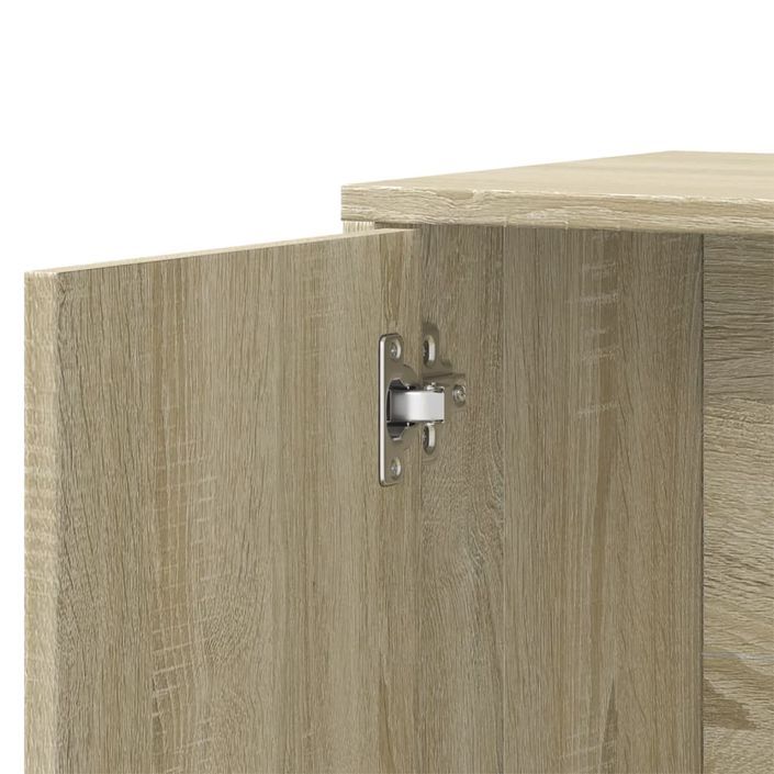 Buffet chêne sonoma 60x31x70 cm bois d'ingénierie - Photo n°8