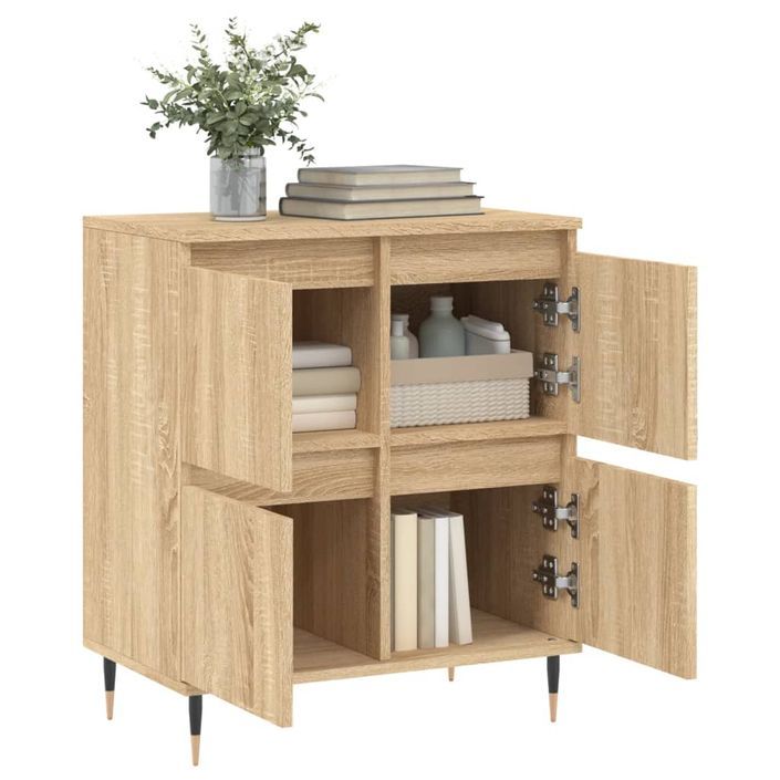 Buffet Chêne sonoma 60x35x70 cm Bois d'ingénierie - Photo n°4